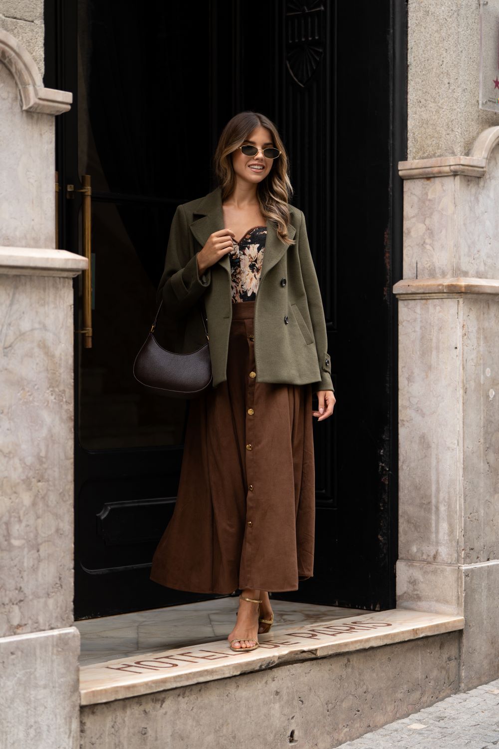 Dark brown bag