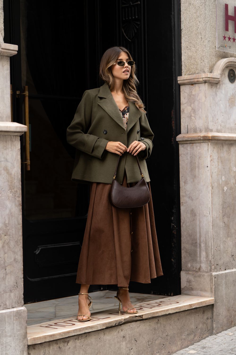 Dark brown bag