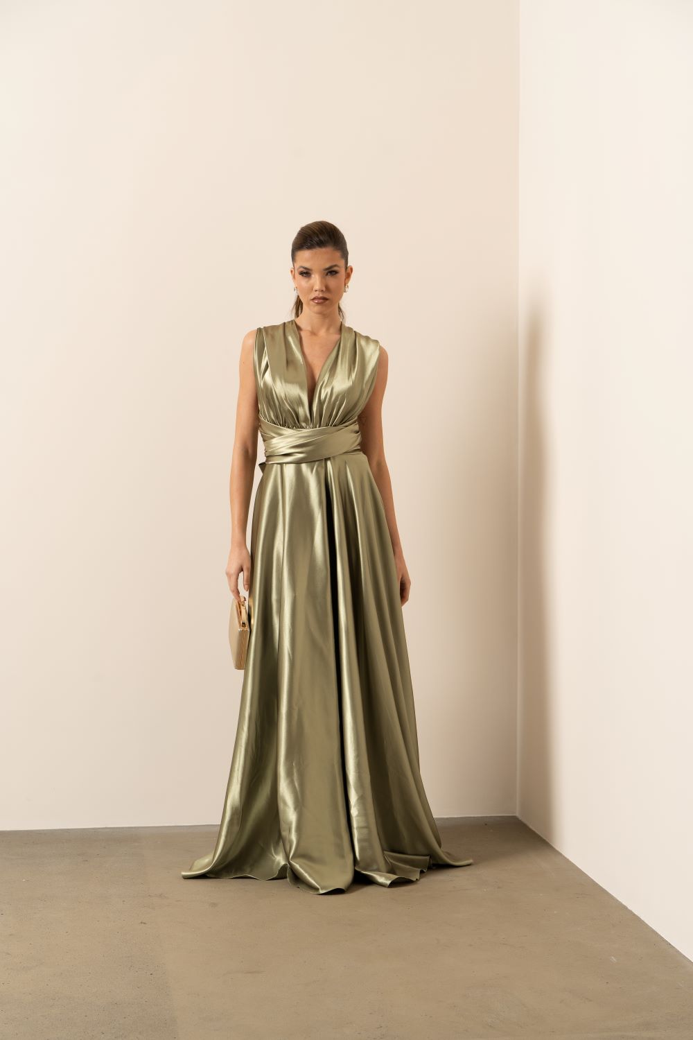 Vestido decote em V