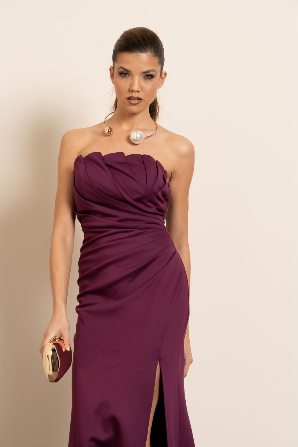 Vestido ameixa
