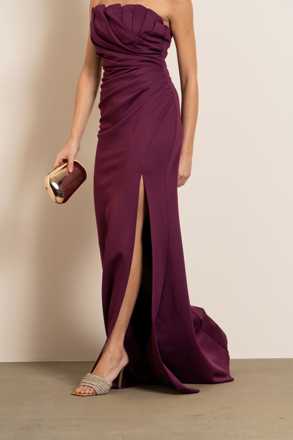 Vestido ameixa